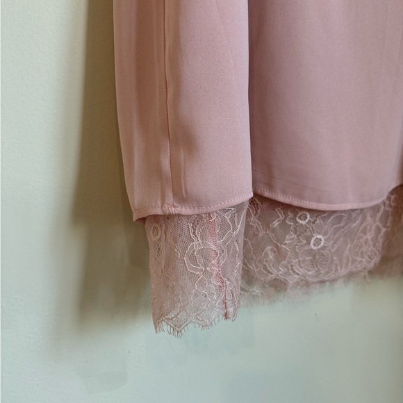 NWOT Cynthia Rowley blush pink lace peek a boo camisole/tank top size M - Picture 12 of 12